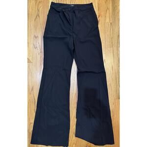 Theory Women's Black Flared Dress Pants - Size 8